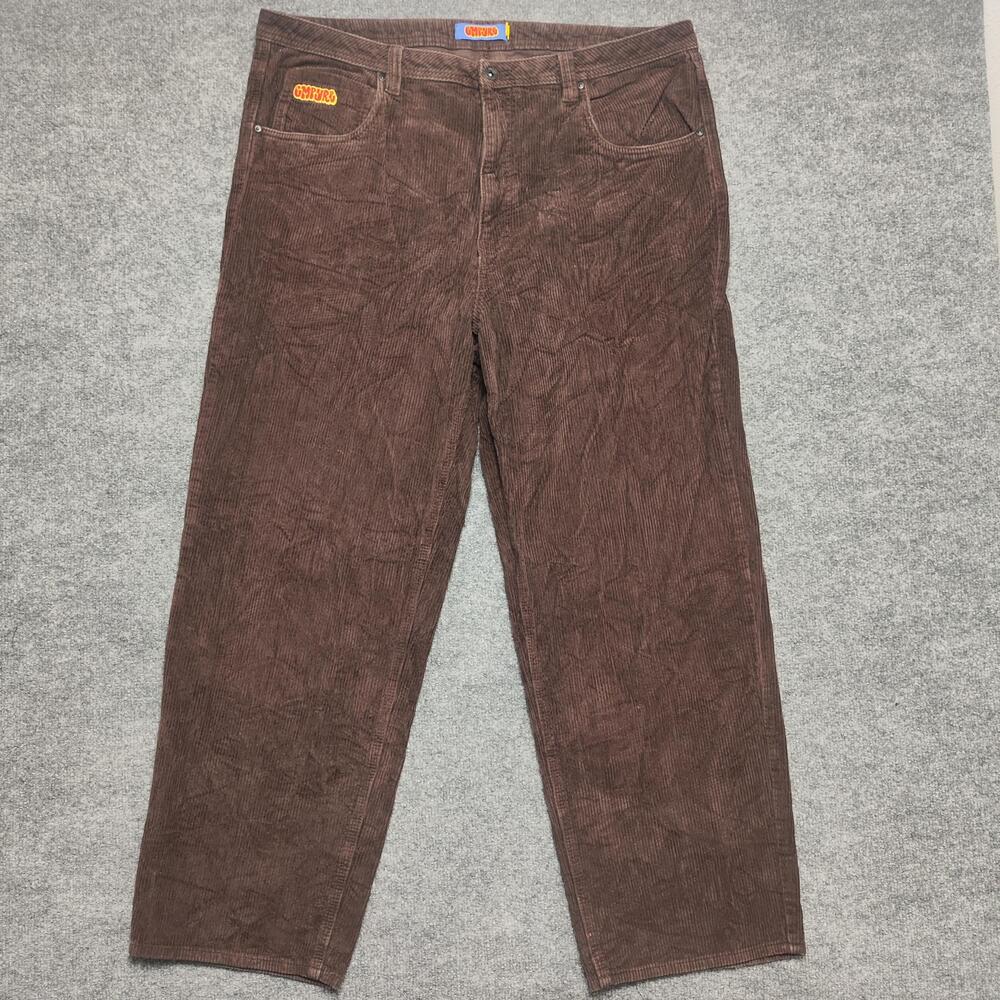 Empyre Pants Mens 41x30 Brown Corduroy Chino Regular Fit Straight Leg Casual